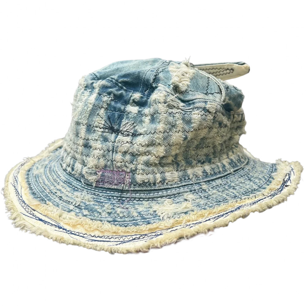 Kapital Denim The Old Man & The Sea Bucket Hat (Blue)